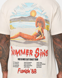 American Thrift Summer Sins Vintage T-Shirt Off White