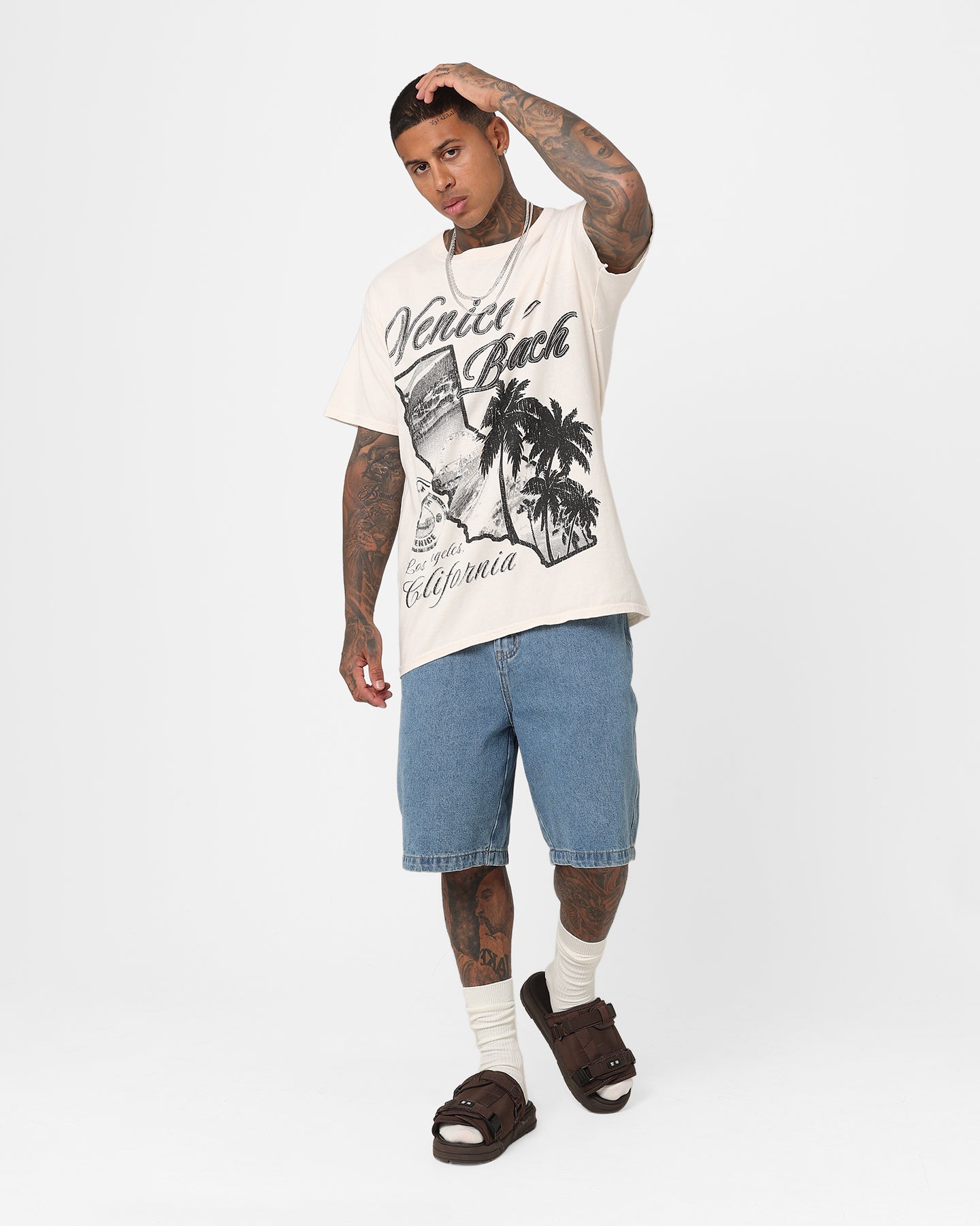 American Thrift Venice Beach Vintage T-Shirt Off White | Culture