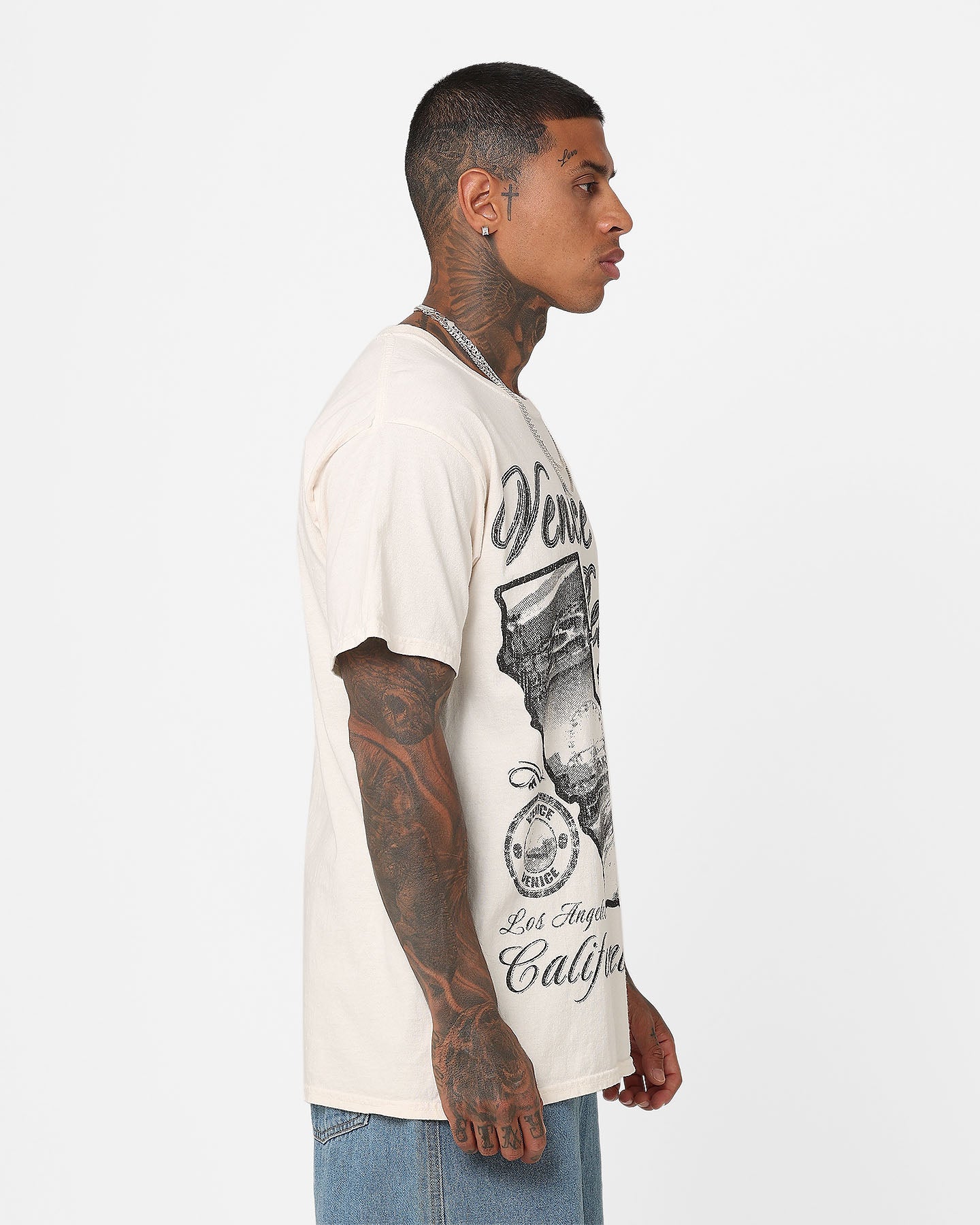 American Thrift Venice Beach Vintage T-Shirt Off White | Culture