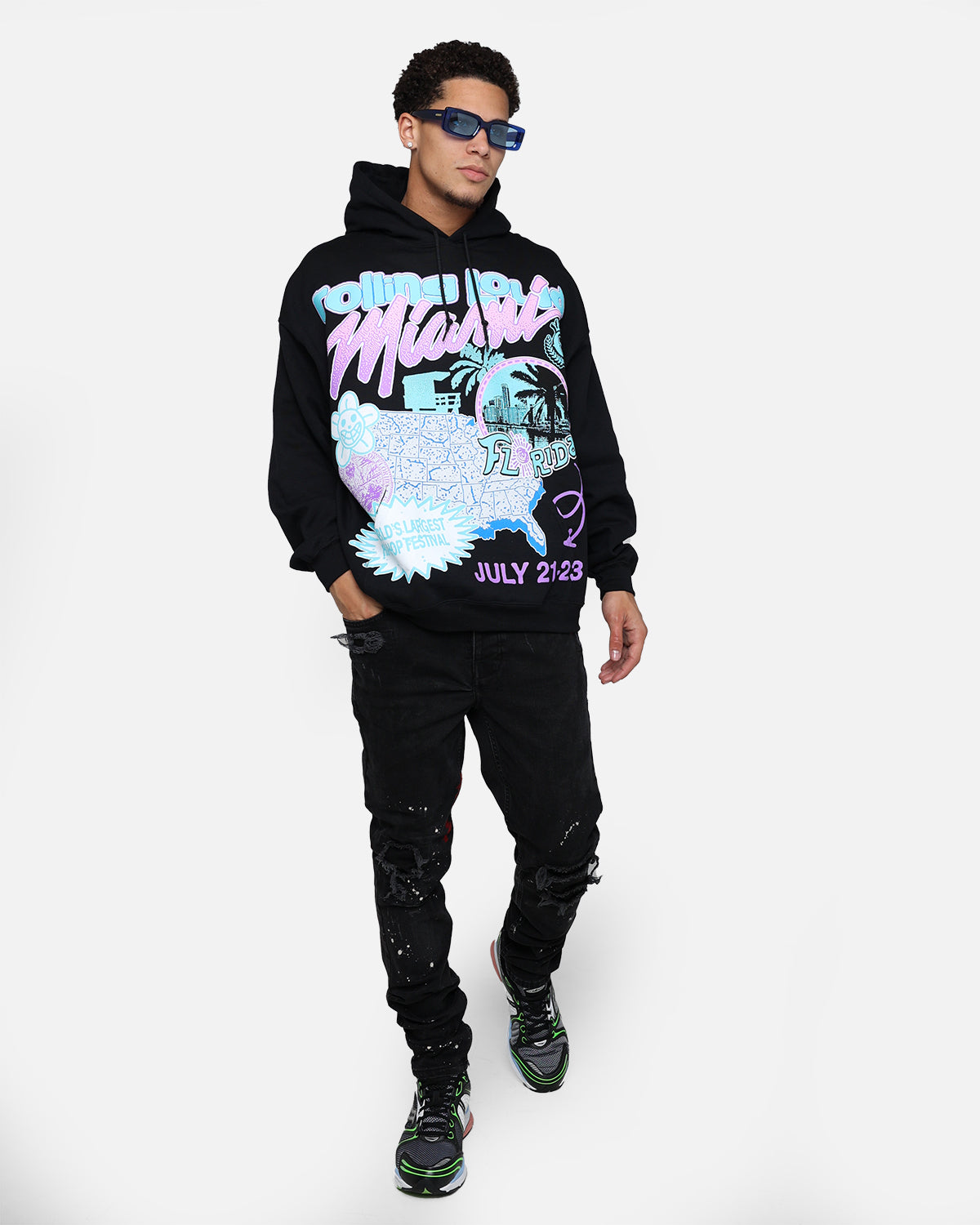 Rolling Loud Miami '23 Hoodie Black | Culture Kings US