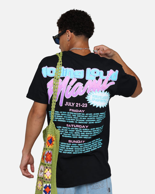 Rolling Loud Miami Lineup T-Shirt Black