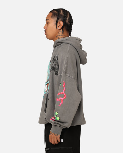 American Thrift X Spongebob Squarepants Squidward Hoodie Washed Charcoal