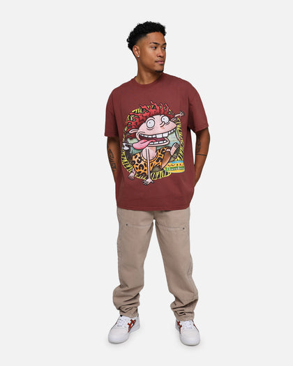 American Thrift X The Wild Thornberrys Wild Thornberry Heavyweight T-Shirt Brown