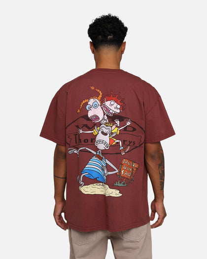 American Thrift X The Wild Thornberrys Wild Thornberry Heavyweight T-Shirt Brown