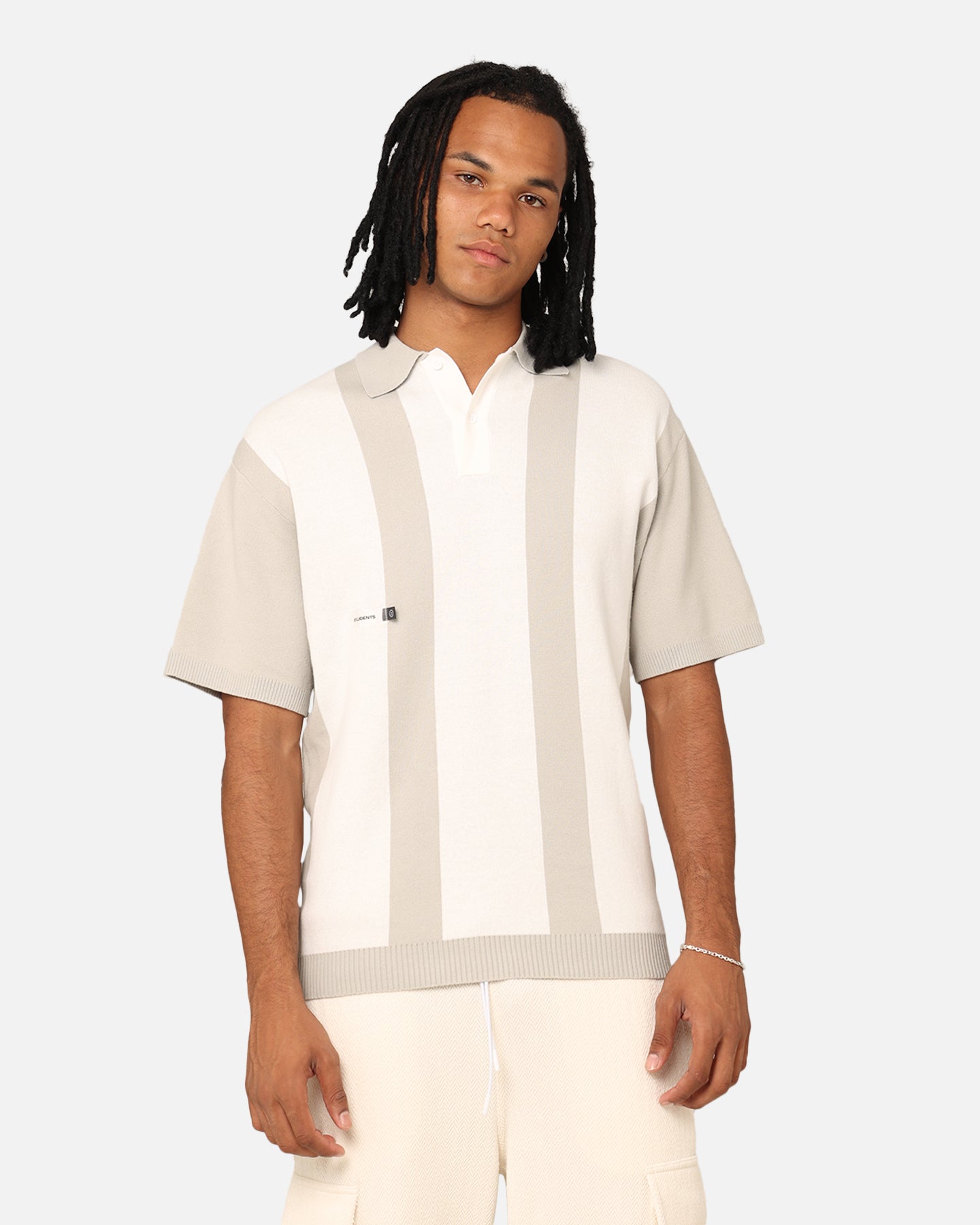 Students Golf Griffin Sweater Polo T-Shirt Grey | Culture Kings US