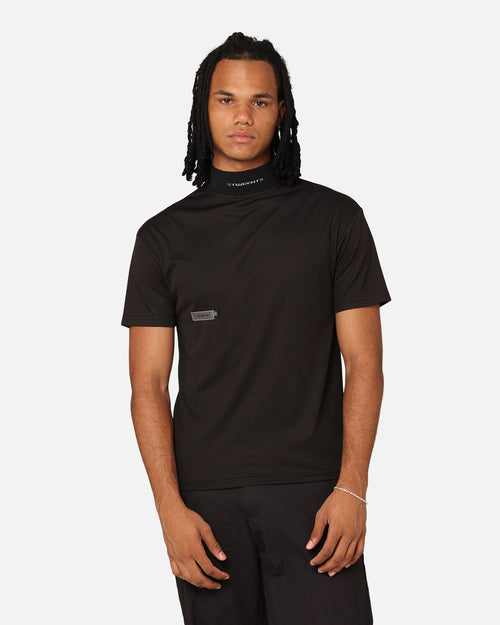 Students Golf Signature Mock Neck T-Shirt Black