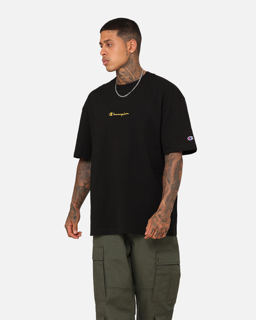 Champion Embroidered T-Shirt Black