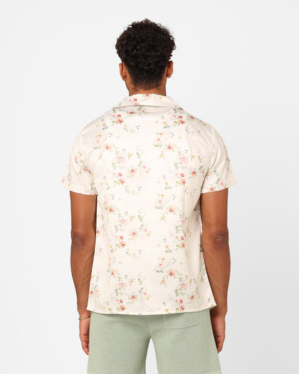 XXIII Anthony Button Up Shirt Cream/Red/White