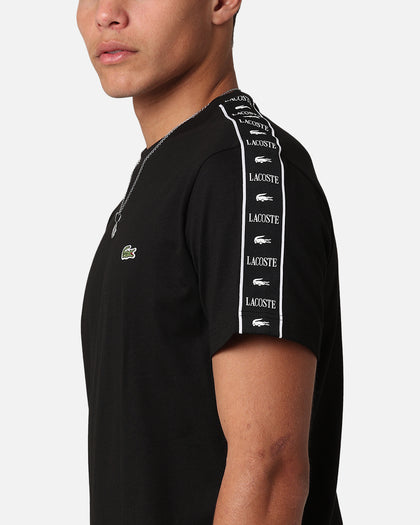 Lacoste Tape Heavy Jersey T-Shirt Black