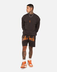 Fallen Breed Monogram Crewneck Dark Charcoal/Orange