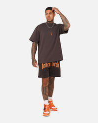 Fallen Breed Monogram T-Shirt Charcoal/Orange