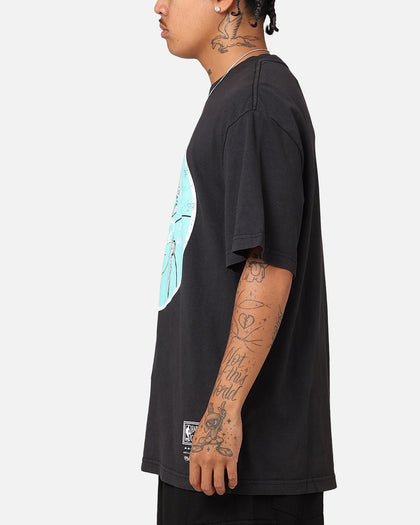 Mitchell & Ness Boston Celtics Ice Blue Logo T-Shirt Faded Black