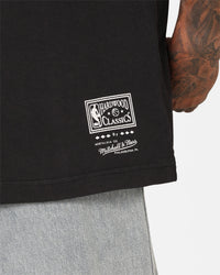 Mitchell & Ness Boston Celtics Ice Blue Logo T-Shirt Faded Black