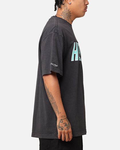 Mitchell & Ness Miami Heat Ice Blue Logo T-Shirt Faded Black