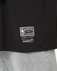 Mitchell & Ness Seattle Sonics Ice Blue Logo T-Shirt Faded Black