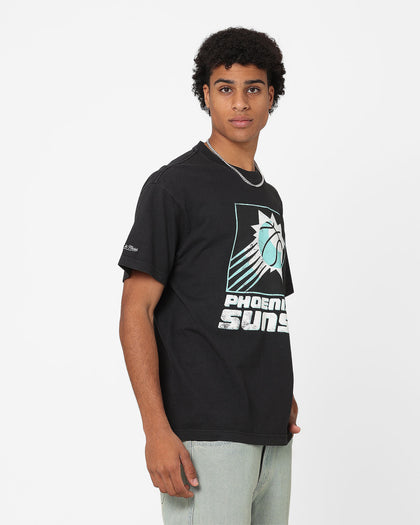 Mitchell & Ness Phoenix Suns Ice Blue Logo T-Shirt Faded Black