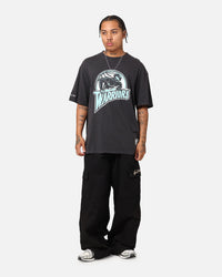 Mitchell & Ness Golden State Warriors Ice Blue Logo T-Shirt Faded Black