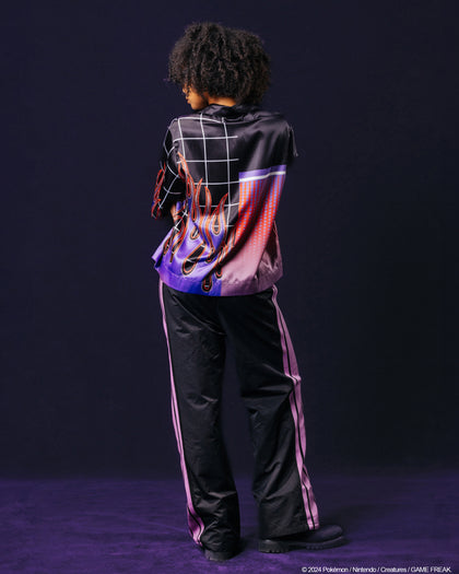 Pokémon By Loiter Gengar Split Button Up Shirt Black/Purple