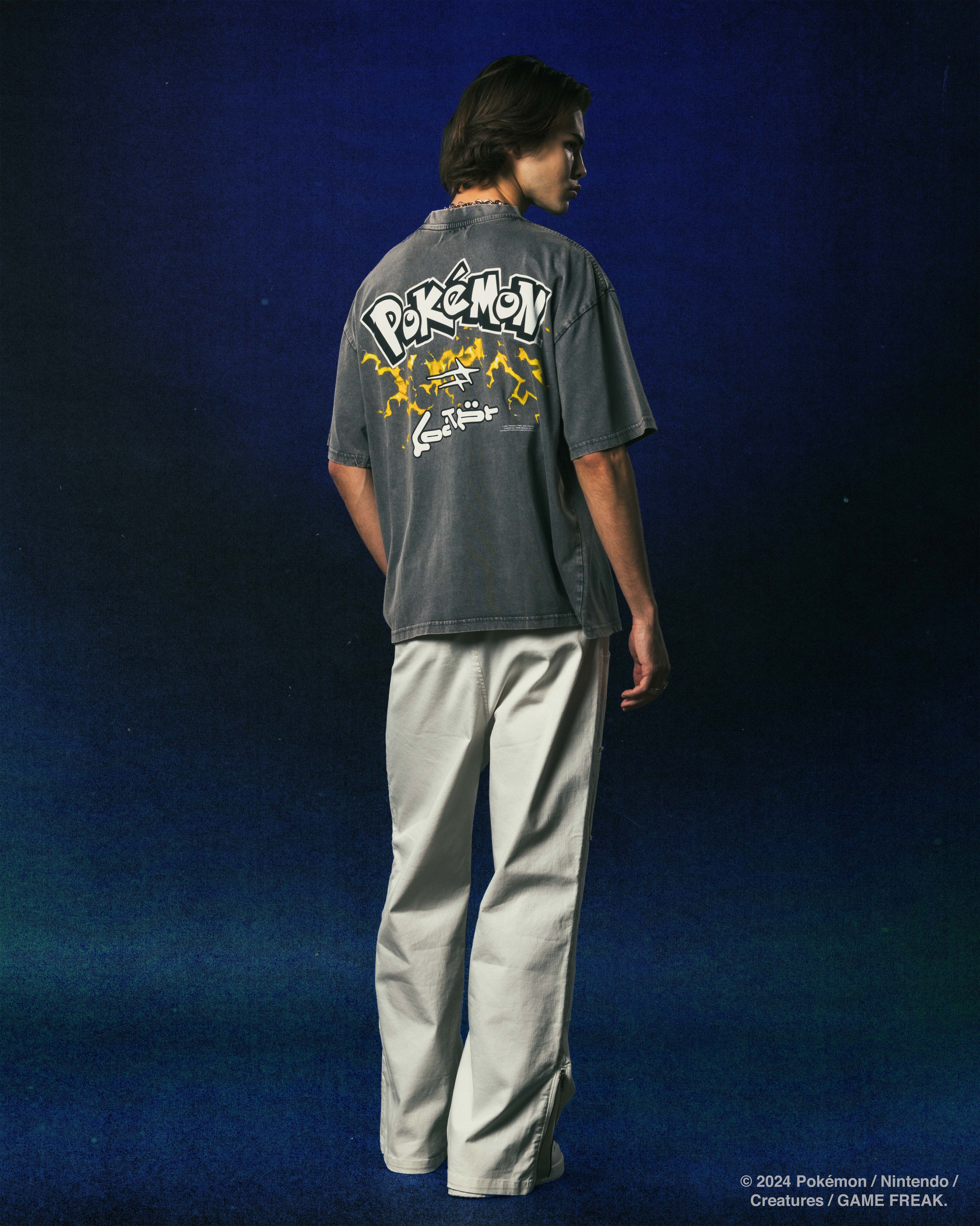 Pokémon By Loiter Pikachu Premium T-Shirt Charcoal | Culture Kings US