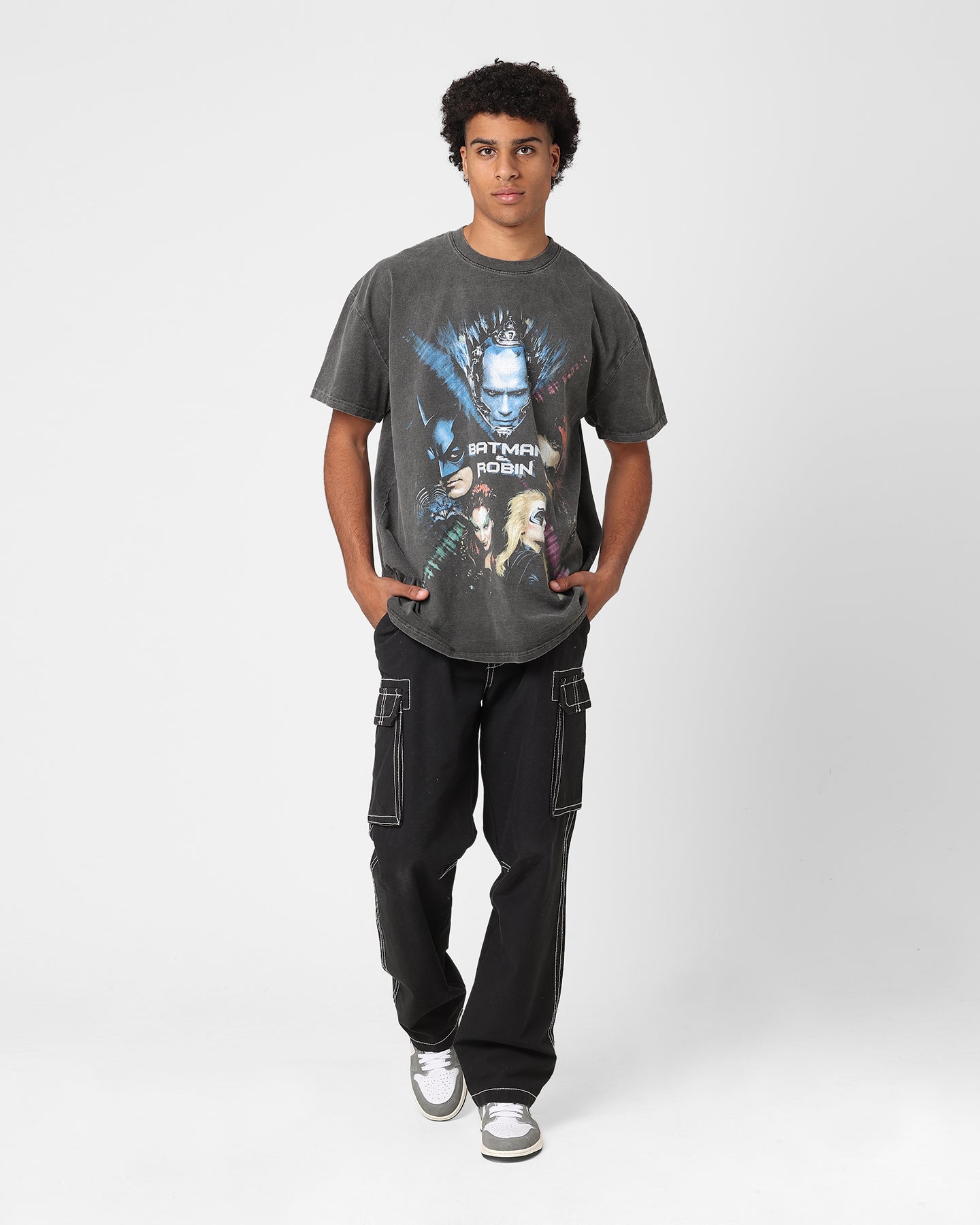 バットマン&ロビン黒Tシャツ　アメリカ製 バットマン&ロビン黒Tシャツ アメリカ製 バットマン バットガール T