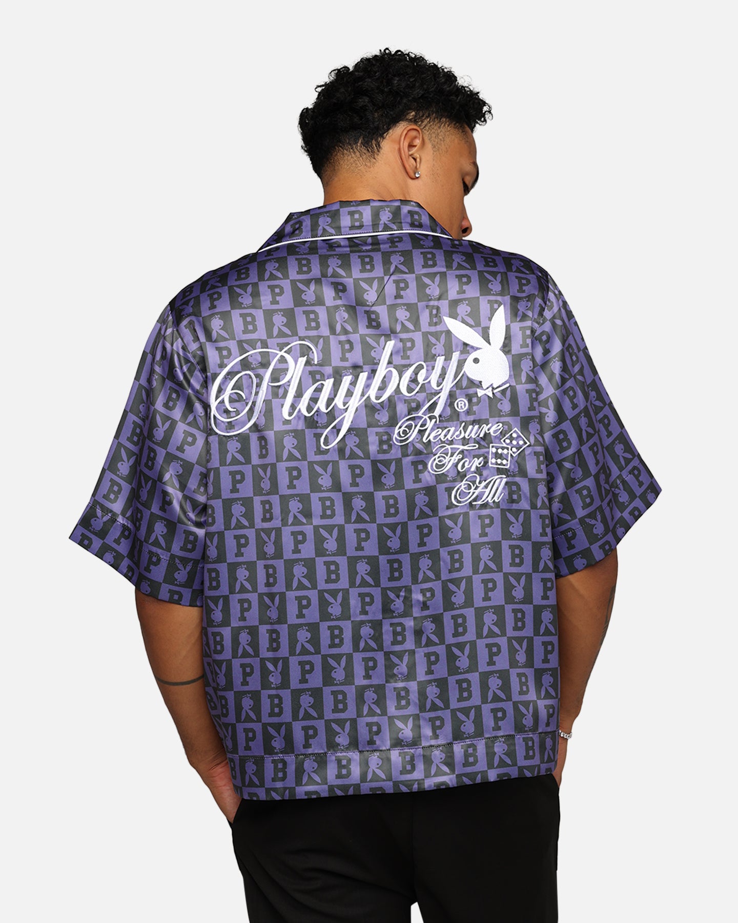 Playboy By Culture Kings Mechanic Shirt Black/Purple | Culture