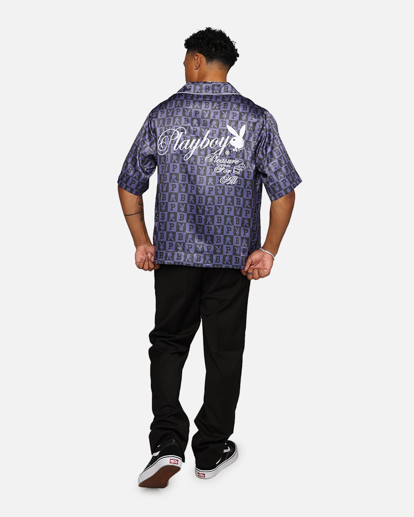Playboy By Culture Kings Mechanic Shirt Black/Purple | Culture