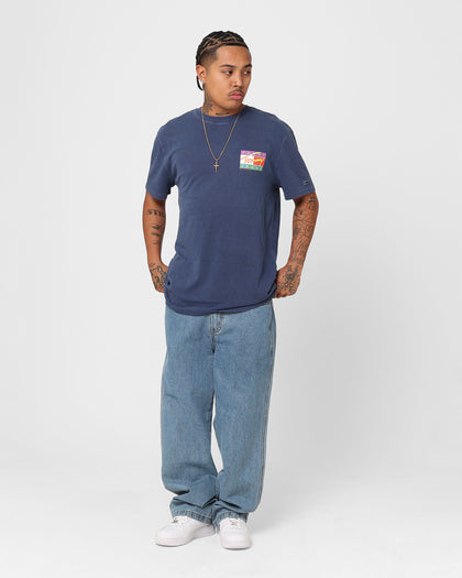Tommy Jeans Classic Signature Pop Flag T-Shirt Twilight Navy
