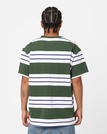 Tommy Jeans Relaxed Bold Stripe T-Shirt Collegiate Green