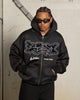 Loiter X The Anti Order Zip Hoodie Black