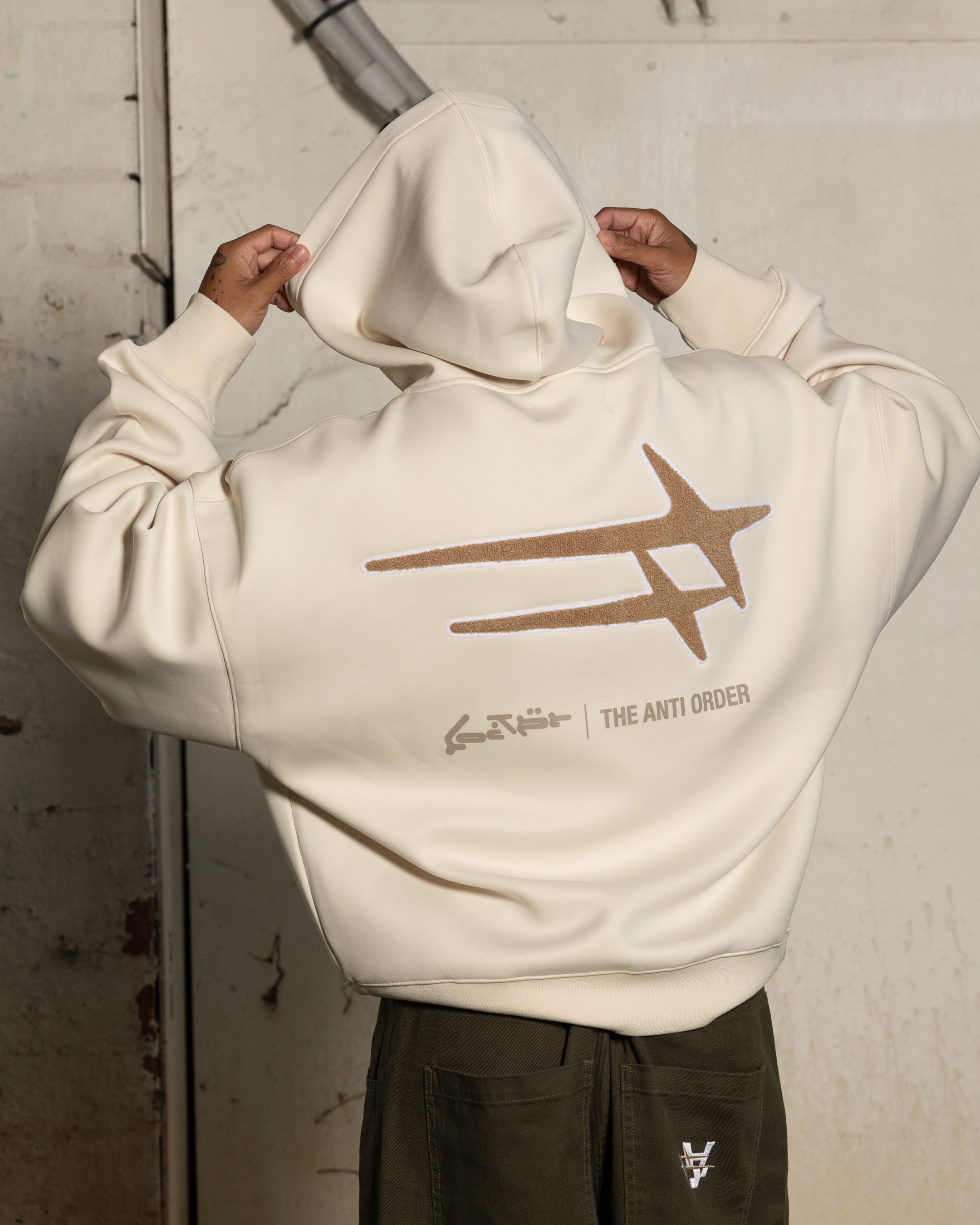 Loiter X The Anti Order Zip Hoodie Stone | Culture Kings US