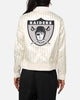 Pro Standard Women's Las Vegas Raiders Satin Jacket Eggshell/Grey