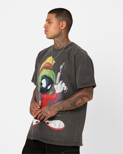 73Studio X Warner Bros. Marvin The Martian Vintage Heavyweight T-Shirt Black Wash