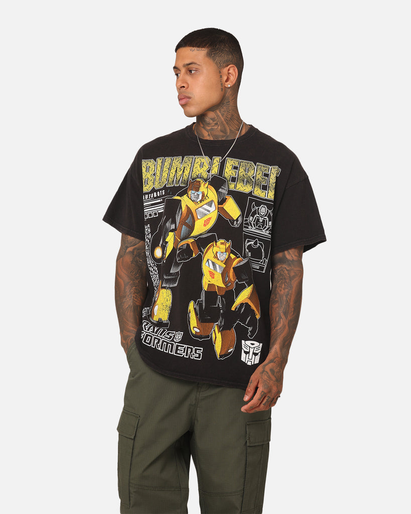 Goat Crew X Transformers Bumble Bee Vintage T-Shirt Black Wash ...