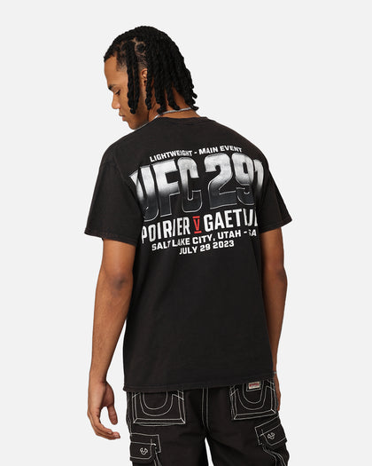 UFC By Goat Crew Dustin Poirier vs. Justin Gaethje BMF Fight Vintage T-Shirt Black Wash