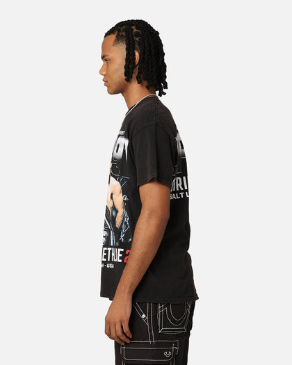 UFC By Goat Crew Dustin Poirier vs. Justin Gaethje BMF Fight Vintage T-Shirt Black Wash