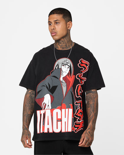 Goat Crew X Naruto Itachi Vintage T-Shirt Black Wash
