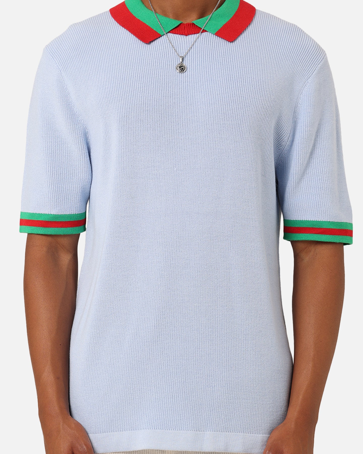 XXIII Kurt Knitted Polo Shirt Blue | Culture Kings US