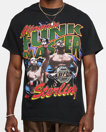 UFC By Goat Crew Aljamain Sterling Funk Master T-Shirt Black Wash