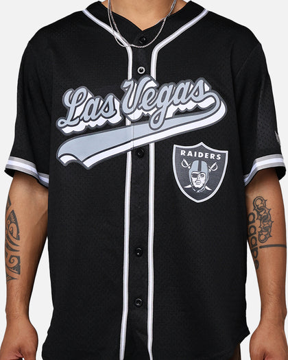 Pro Standard Las Vegas Raiders Mesh Button Up Jersey Black/Grey