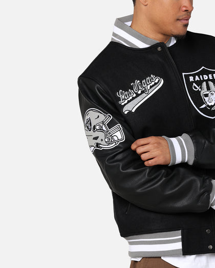 Pro Standard Las Vegas Raiders Wool Varsity Jacket Black/Grey
