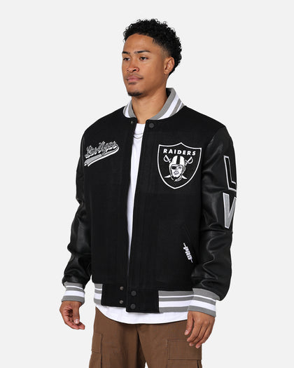 Pro Standard Las Vegas Raiders Wool Varsity Jacket Black/Grey