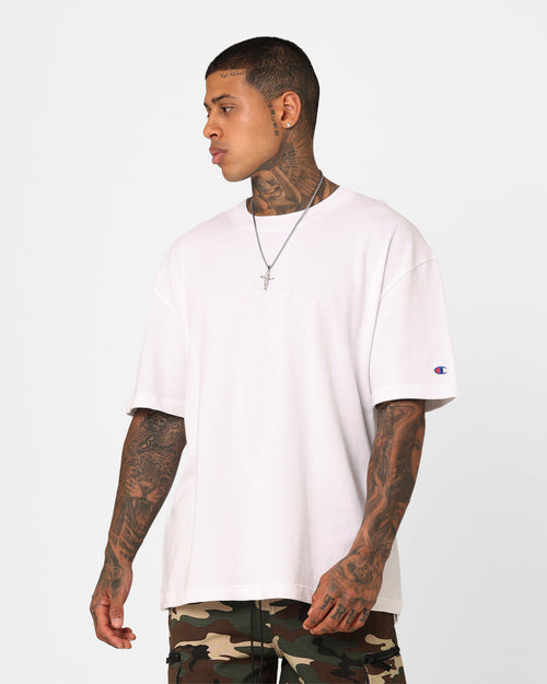 Champion Heritage New Script T-Shirt White