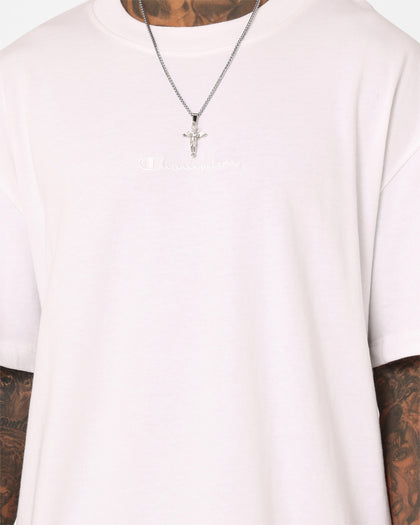 Champion Heritage New Script T-Shirt White