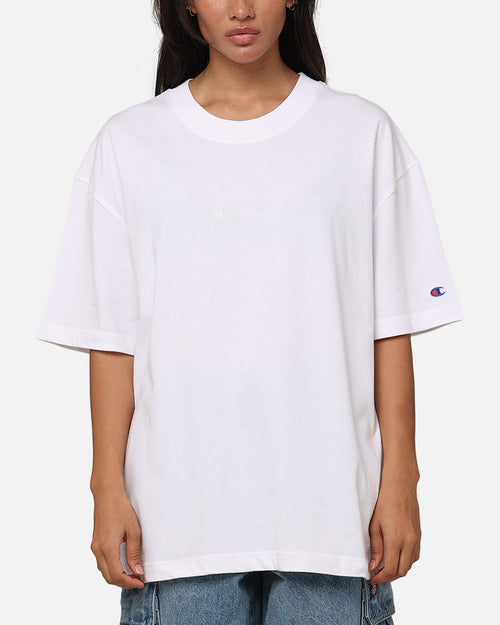 Champion Heritage New Script T-Shirt White