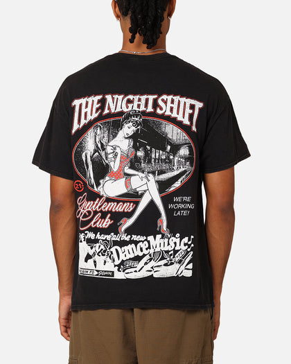 The Night Shift The Gentleman's Club T-Shirt Black Wash