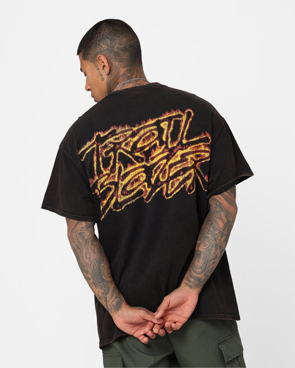 UFC By Goat Crew Kevin Holland Trailblazer Vintage T-Shirt Black Wash