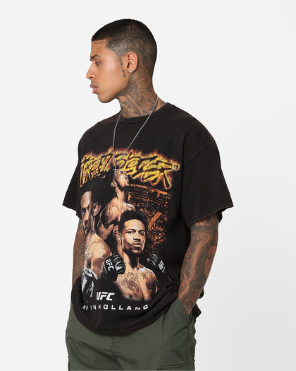 UFC By Goat Crew Kevin Holland Trailblazer Vintage T-Shirt Black Wash