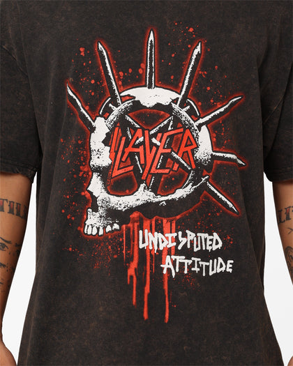 Slayer Undisputed Attitude Vintage T-Shirt Black Wash