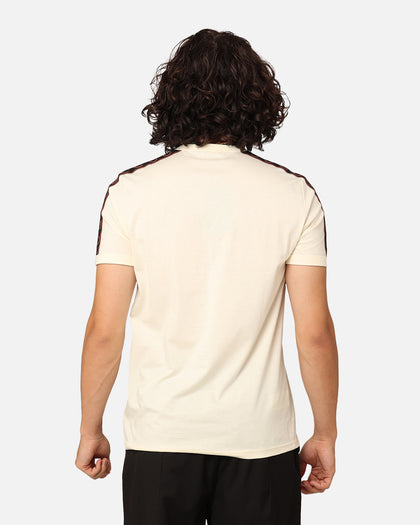 Fred Perry Contrast Tape Ringer T-Shirt Ecru/Whisky Brown