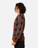 Fred Perry Glitch Tartan Cardigan Whisky Brown
